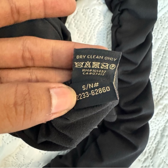 AS by DF Harley Turtleneck Top Black Ruched Women's Top size small - Picture 7 of 11